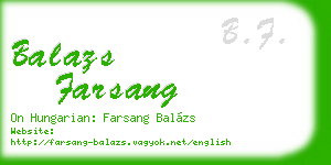 balazs farsang business card