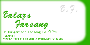 balazs farsang business card